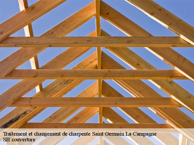 Traitement et changement de charpente  saint-germain-la-campagne-27230 SH couverture